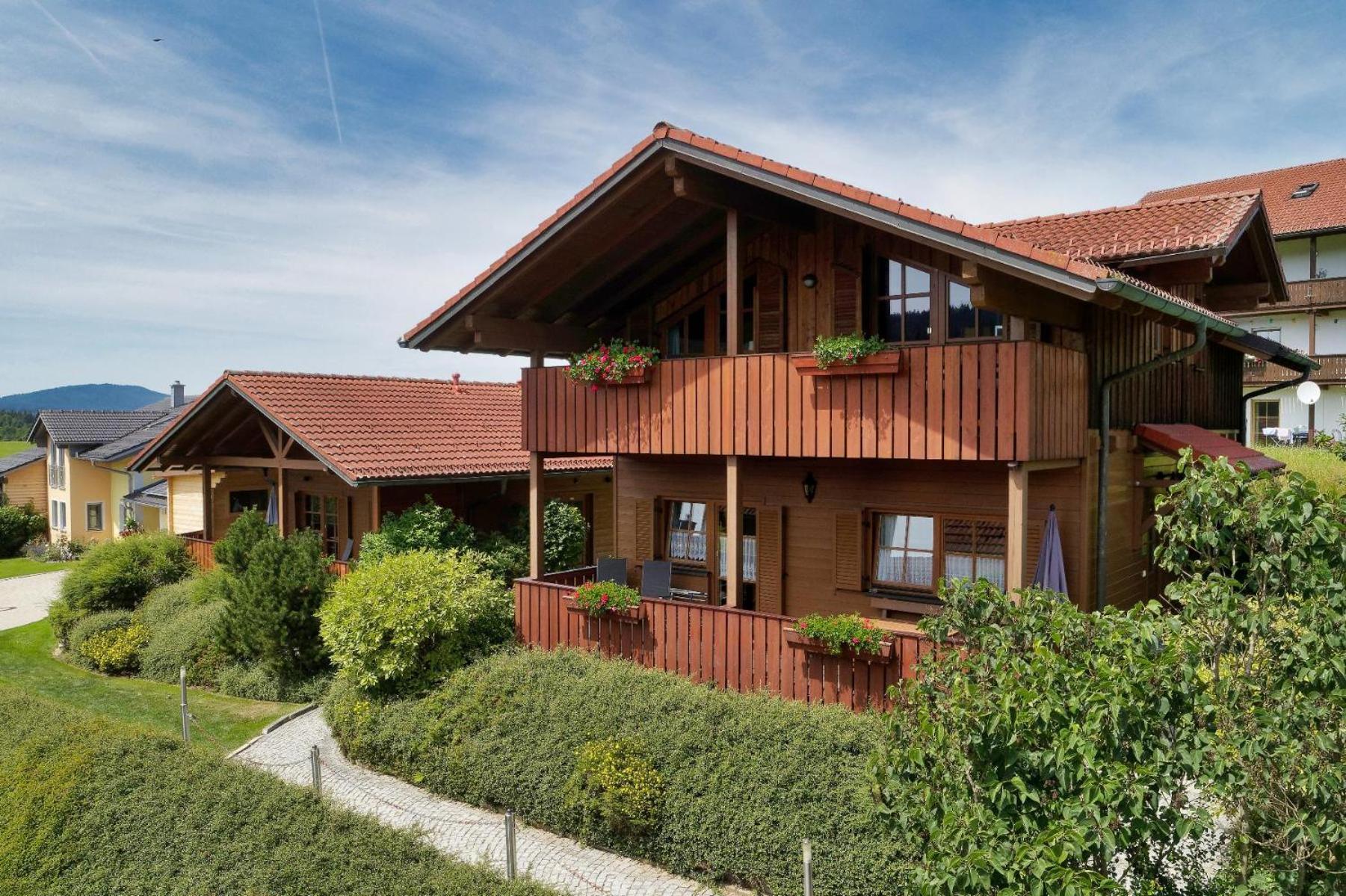 Ferienwohnungen Holzferienhaeuser Leithenwald Zwiesel Exterior photo